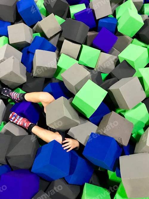 Preview: Trapped in foam blocks
