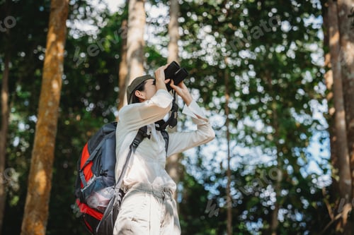 Preview: group of people family enjoy camping outdoor activity with nature, camp site living in happy time