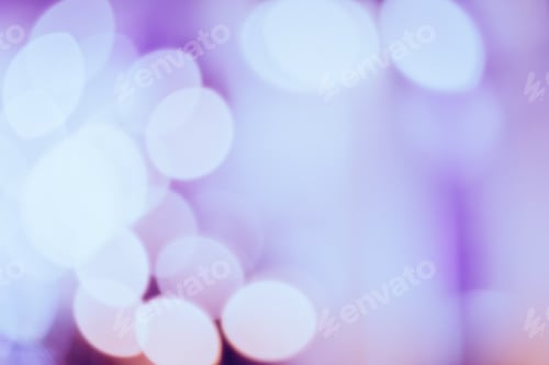 Preview: Nature Pattern- Light Bokeh Background. Celebratory Mood Magic Effect. Decorations Holiday- Design