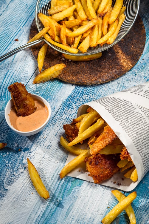 Preview: Fish & Chips served traditionally in the newspaper