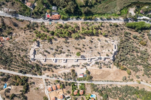Preview: Idyma Castle. View over Gokova village in Mugla province of Turkey.