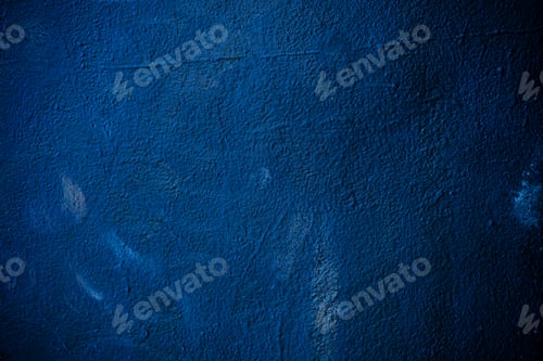 Preview: Abstract background from dark blue color painted on concrete texture wall.