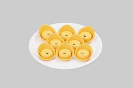 Preview: Miniature cheese donut plate treats