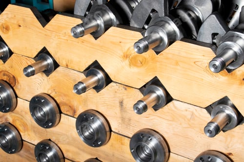 Preview: New engine crankshaft. Spare part.
