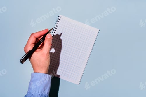Preview: Writing by left hand in notepad