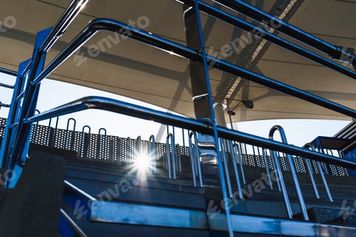 Preview: Bleachers of a modern outdoor amphitheater.