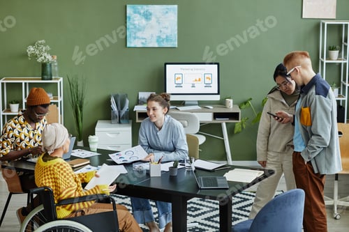 Preview: Diverse Coworkers in Office