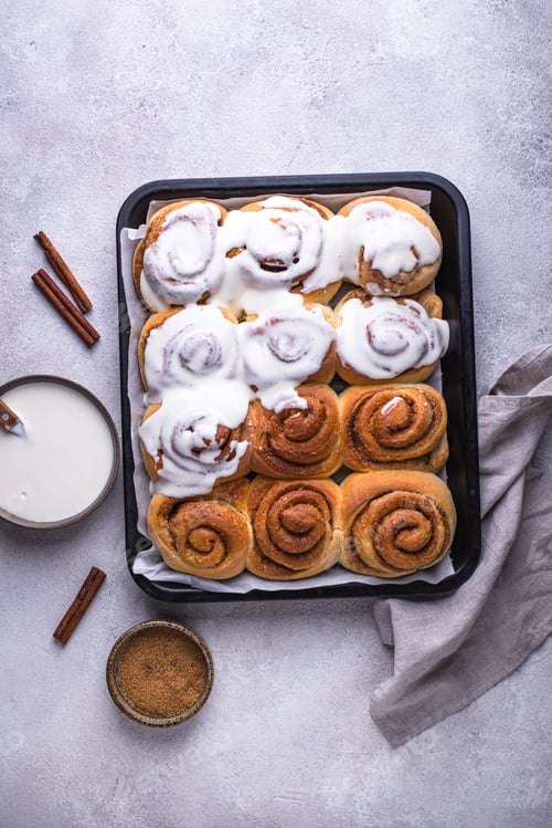 Preview: Traditional sweet cinnamon rolls or cinnabon
