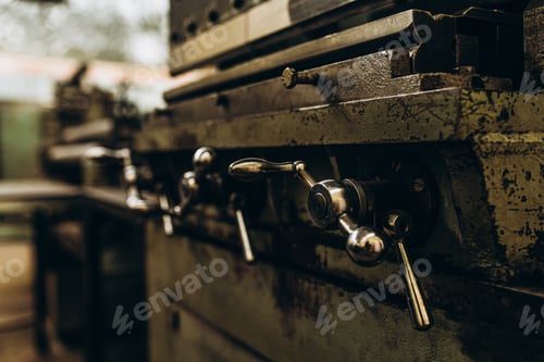 Preview: Metal Industry. factory equipment. Rolling mill machine for rolling steel sheet. grinder machine