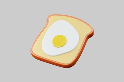 Preview: Egg on toast breakfast snack