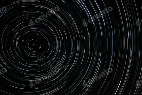 Preview: Star trails on a black background