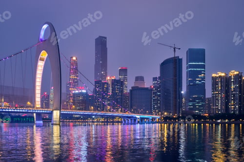 Preview: Guangzhou skyline. Guangzhou, China