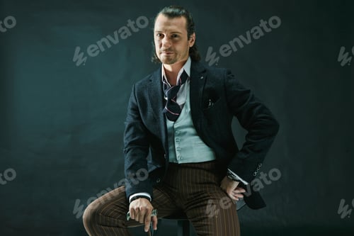 Preview: Businessman Sitting On An Armchair