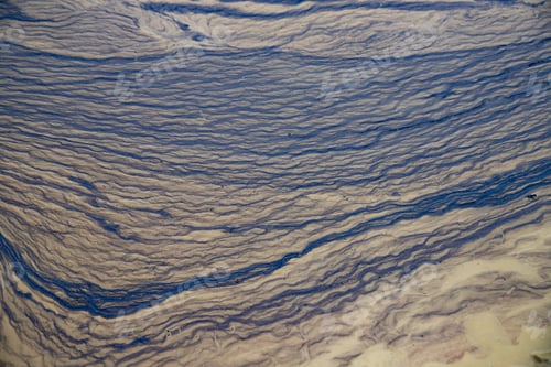Preview: Pollen on the water at the shoreline.