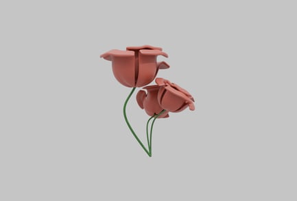 Preview: 3D Rose Flower Illustration