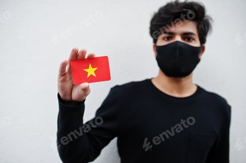 Preview: Asian man with flag