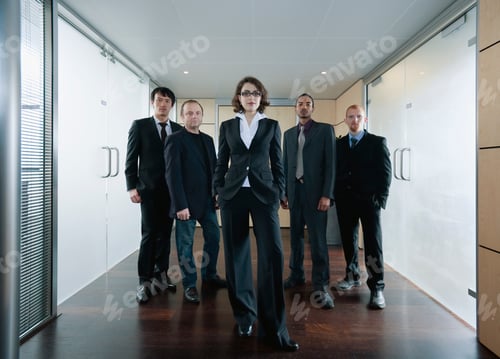 Preview: Businesswoman and her team
