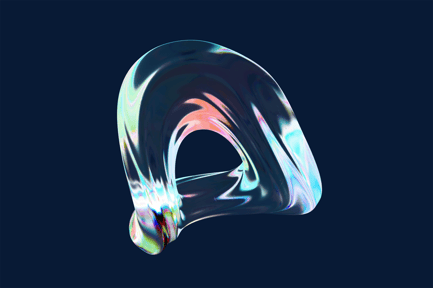 Preview: Torus Loop Holographic Abstract Shape