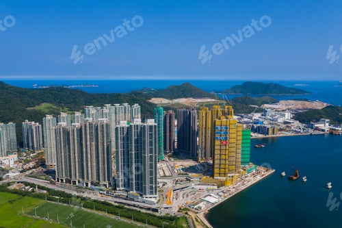 Preview: Tseung Kwan O, Hong Kong 19 May 2020: Top view of Hong Kong city