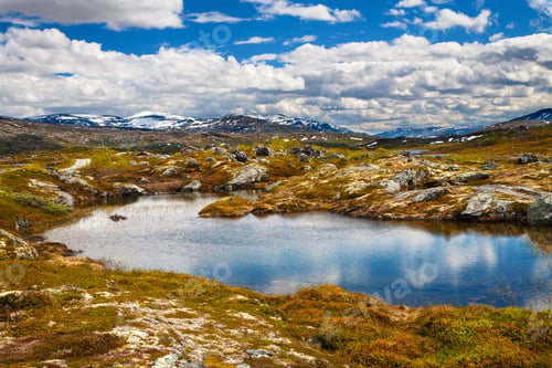 Preview: mountain view on Aursjovegen road, Norway