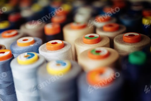 Preview: Thread spools in fabric industry