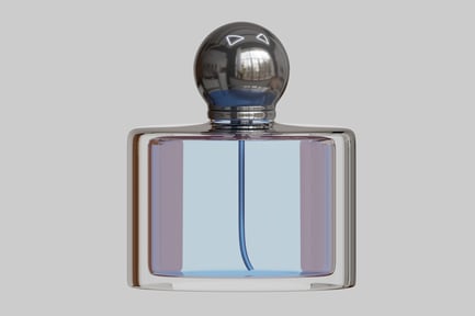 Preview: Sleek square perfume bottle chrome