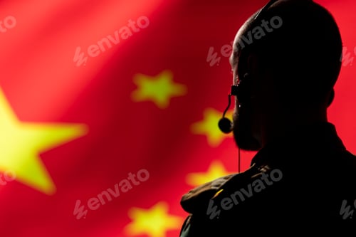 Preview: Chinese military dispatcher uses headset mic, offering information to commanders