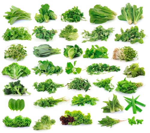 Preview: Vegetables collection isolated on white background