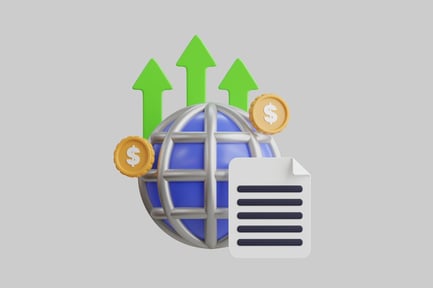 Preview: Global finance growth icon