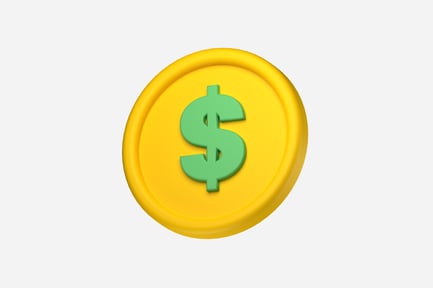 Preview: Gold Coin 3D Illustration