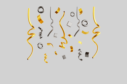 Preview: Hanging Confetti Ribbons