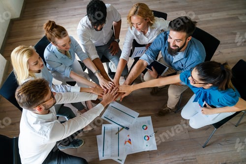 Preview: Startup business people working as team to find solution to problem. Technology finance concept