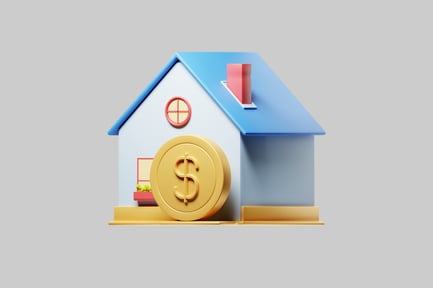Preview: House with dollar coin illustration