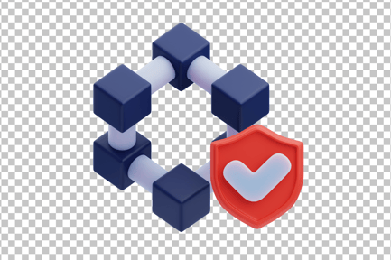 Preview: Secure Blockchain 3D Icon