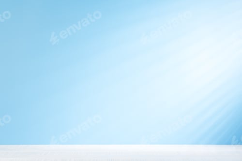 Vista previa: White table mockup with jalousie shadows