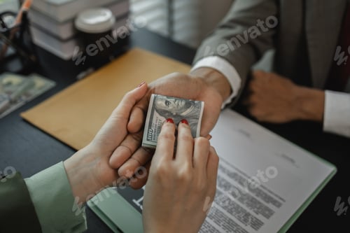 Preview: a client is bribing the opposing lawyer in order to win a case