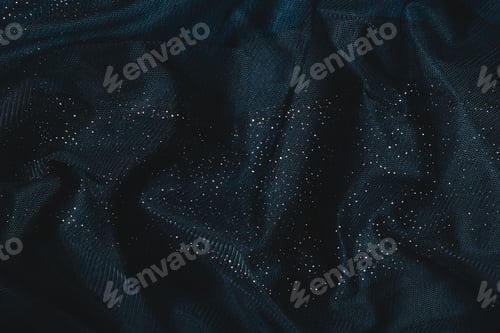 Preview: Dark green fabric with sequins