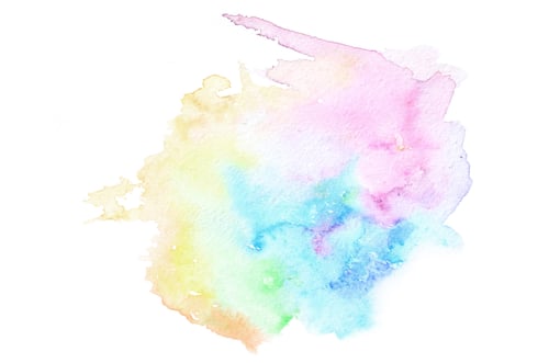 Preview: Colorful Abstract Watercolor Stain on White Background