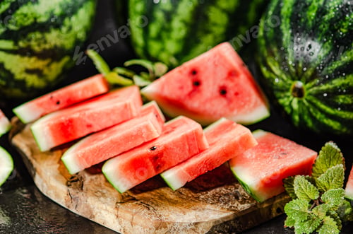 Preview: Sliced fresh watermelon.