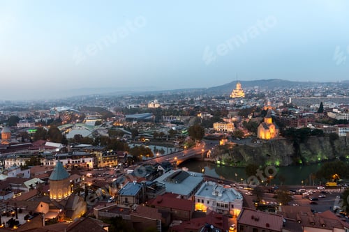 Preview: night view of Tbilisi
