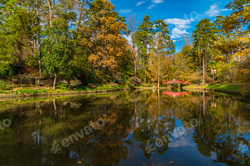 Preview: Shot of the lake in Sarah P Duke Garden - Durham, NC
