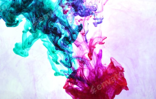 Preview: Ink Bright In Water As A Background Texture