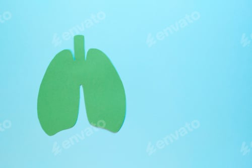 Preview: Lung health therapy medical concept . Lungs operation puzzle concept of respiratory disease