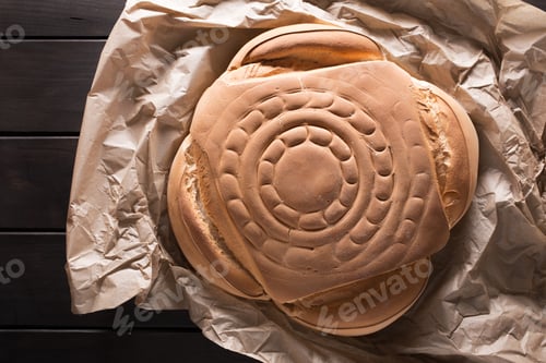 Preview: popcornRustic bread from Spain called candeal