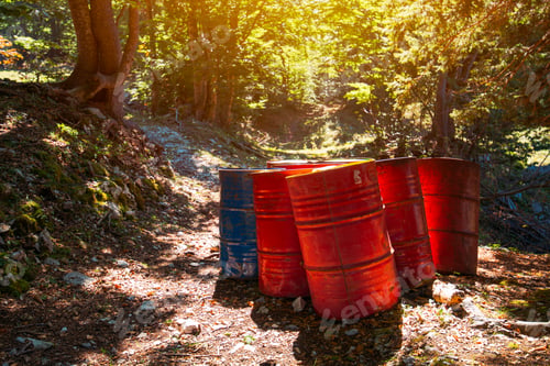 Preview: Toxic waste barrels in the forest