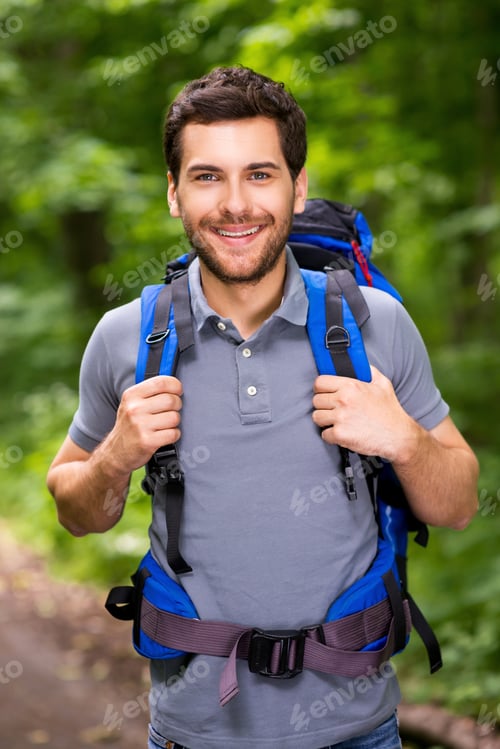 Preview: Happy tourist.