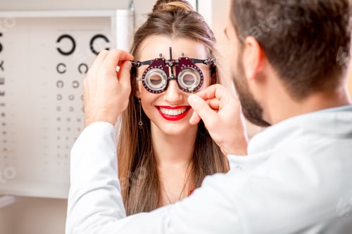 Preview: Ophthalmologist with female patient