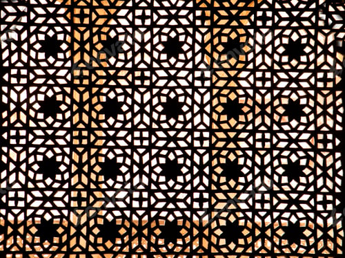 Preview: Old stone carving window, India.