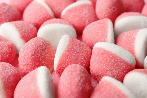 Preview: Closeup of sweet color jelly candies as background