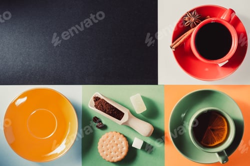 Preview: cup of coffee and tea